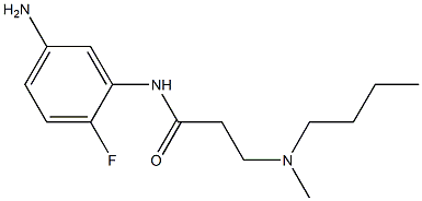N-(5-amino-2-fluorophenyl)-3-[butyl(methyl)amino]propanamide Structure