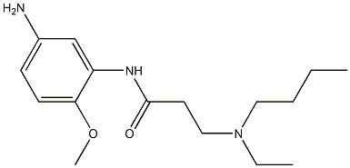 N-(5-amino-2-methoxyphenyl)-3-[butyl(ethyl)amino]propanamide Struktur
