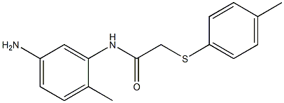 N-(5-amino-2-methylphenyl)-2-[(4-methylphenyl)sulfanyl]acetamide