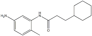 N-(5-amino-2-methylphenyl)-3-cyclohexylpropanamide Structure