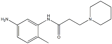 N-(5-amino-2-methylphenyl)-3-piperidin-1-ylpropanamide Structure