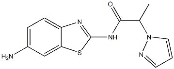 N-(6-amino-1,3-benzothiazol-2-yl)-2-(1H-pyrazol-1-yl)propanamide