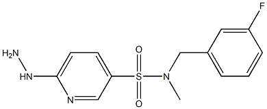N-[(3-fluorophenyl)methyl]-6-hydrazinyl-N-methylpyridine-3-sulfonamide Structure