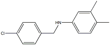 N-[(4-chlorophenyl)methyl]-3,4-dimethylaniline Structure