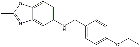 N-[(4-ethoxyphenyl)methyl]-2-methyl-1,3-benzoxazol-5-amine,,结构式