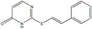 2-[(2-phenylvinyl)sulfanyl]-4(3H)-pyrimidinone Struktur