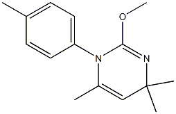 2-methoxy-4,4,6-trimethyl-1-(4-methylphenyl)-1,4-dihydropyrimidine Struktur