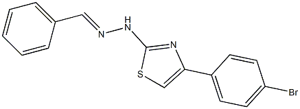 benzaldehyde [4-(4-bromophenyl)-1,3-thiazol-2-yl]hydrazone Structure