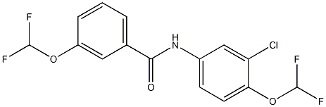 N-[3-chloro-4-(difluoromethoxy)phenyl]-3-(difluoromethoxy)benzamide