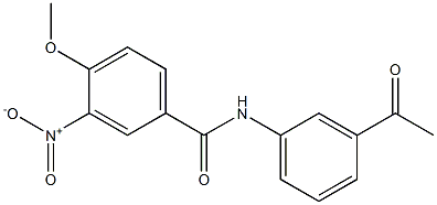 N-(3-acetylphenyl)-3-nitro-4-methoxybenzamide Structure