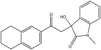  3-hydroxy-1-methyl-3-[2-oxo-2-(5,6,7,8-tetrahydro-2-naphthalenyl)ethyl]-1,3-dihydro-2H-indol-2-one