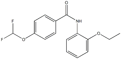 4-(difluoromethoxy)-N-(2-ethoxyphenyl)benzamide Struktur