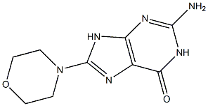 2-amino-8-(4-morpholinyl)-1,9-dihydro-6H-purin-6-one Structure