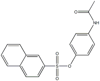4-(acetylamino)phenyl naphthalene-2-sulfonate Struktur