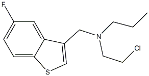 N-(2-chloroethyl)-N-[(5-fluoro-1-benzothien-3-yl)methyl]-N-propylamine 化学構造式