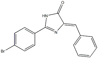5-benzylidene-2-(4-bromophenyl)-3,5-dihydro-4H-imidazol-4-one Structure