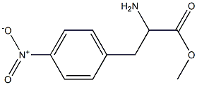 methyl 2-amino-3-{4-nitrophenyl}propanoate Struktur
