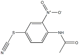 4-(acetylamino)-3-nitrophenyl thiocyanate Structure