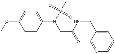 2-[4-methoxy(methylsulfonyl)anilino]-N-(3-pyridinylmethyl)acetamide