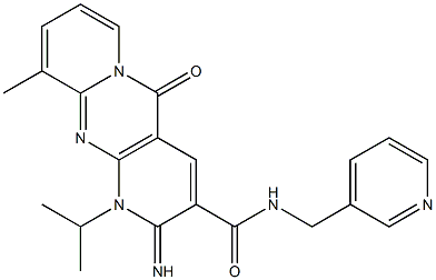 2-imino-1-isopropyl-10-methyl-5-oxo-N-(3-pyridinylmethyl)-1,5-dihydro-2H-dipyrido[1,2-a:2,3-d]pyrimidine-3-carboxamide|