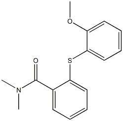 2-[(2-methoxyphenyl)sulfanyl]-N,N-dimethylbenzamide