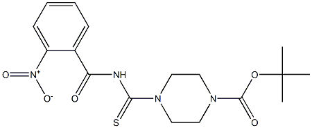 tert-butyl 4-{[(2-nitrobenzoyl)amino]carbothioyl}-1-piperazinecarboxylate Structure