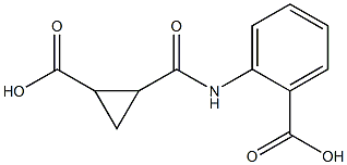 2-{[(2-carboxycyclopropyl)carbonyl]amino}benzenecarboxylic acid 结构式