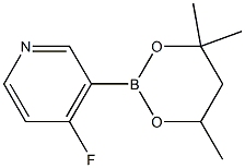 4-Fluoro-3-(4,4,6-trimethyl-1,3,2-dioxaborinan-2-yl)pyridine Structure