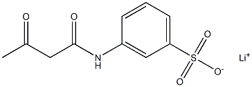 3-(Acetoacetylamino)benzenesulfonic acid lithium salt 结构式