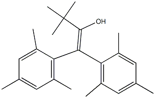 1-tert-Butyl-2,2-dimesitylvinyl alcohol Struktur