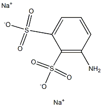 3-アミノ-1,2-ベンゼンジスルホン酸ジナトリウム 化学構造式