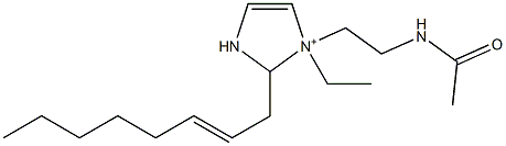 1-[2-(Acetylamino)ethyl]-1-ethyl-2-(2-octenyl)-4-imidazoline-1-ium