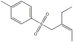 (Z)-2-Ethyl-1-tosyl-2-butene Structure