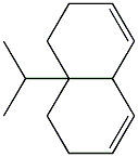 1,2,4a,7,8,8a-ヘキサヒドロ-8a-イソプロピルナフタレン 化学構造式
