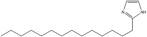 2-テトラデシル-1H-イミダゾール 化学構造式