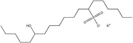 14-Hydroxynonadecane-7-sulfonic acid potassium salt