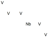 Pentavanadium niobium Structure