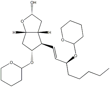 (1S,3S,5R,6R,7R)-7-(Tetrahydro-2H-pyran-2-yloxy)-6-[(1E,3S)-3-(tetrahydro-2H-pyran-2-yloxy)-1-octenyl]-2-oxabicyclo[3.3.0]octan-3-ol|