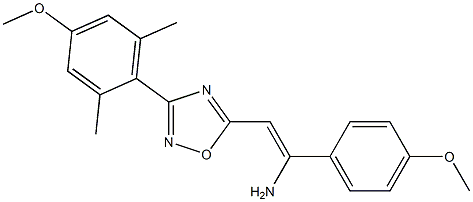5-[(Z)-2-Amino-2-(4-methoxyphenyl)ethenyl]-3-(2,6-dimethyl-4-methoxyphenyl)-1,2,4-oxadiazole