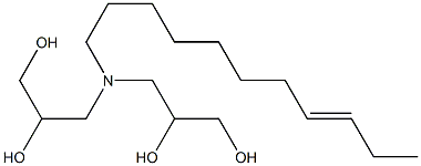 3,3'-(8-Undecenylimino)bis(propane-1,2-diol) Structure