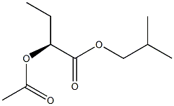 [S,(-)]-2-Acetyloxybutyric acid isobutyl ester Structure