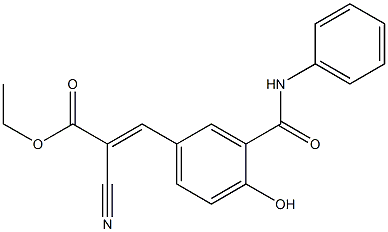 2-Hydroxy-5-[2-cyano-2-(ethoxycarbonyl)ethenyl]-N-phenylbenzamide