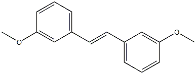 (E)-3,3'-Dimethoxystilbene Struktur