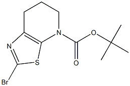 2-Bromo-6,7-dihydro-5H-thiazolo[5,4-b]pyridine-4-carboxylic acid tert-butyl ester Struktur