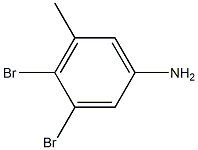 3,4-Dibromo-5-methyl-phenylamine Struktur