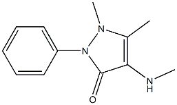 4-甲氨基安替比林 标准品,,结构式