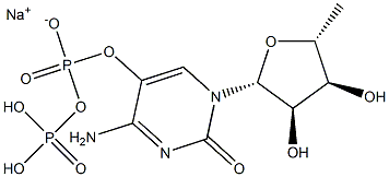 5-胞苷二磷酸单钠盐 标准品, , 结构式