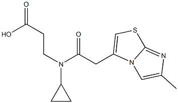 3-(N-CYCLOPROPYL-2-{6-METHYLIMIDAZO[2,1-B][1,3]THIAZOL-3-YL}ACETAMIDO)PROPANOIC ACID
