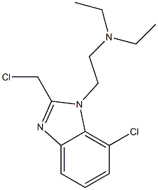 {2-[7-CHLORO-2-(CHLOROMETHYL)-1H-1,3-BENZODIAZOL-1-YL]ETHYL}DIETHYLAMINE