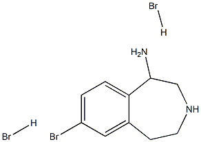 7-bromo-2,3,4,5-tetrahydro-1H-benzo[d]azepin-1-amine dihydrobromide